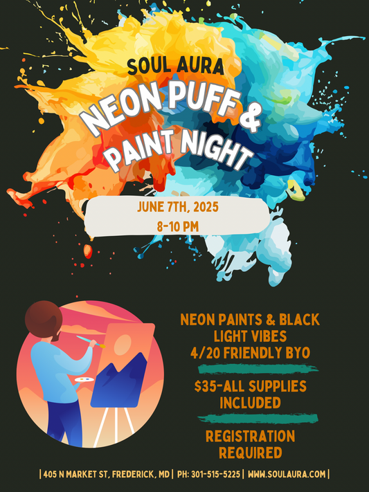 Neon Puff and Paint Night