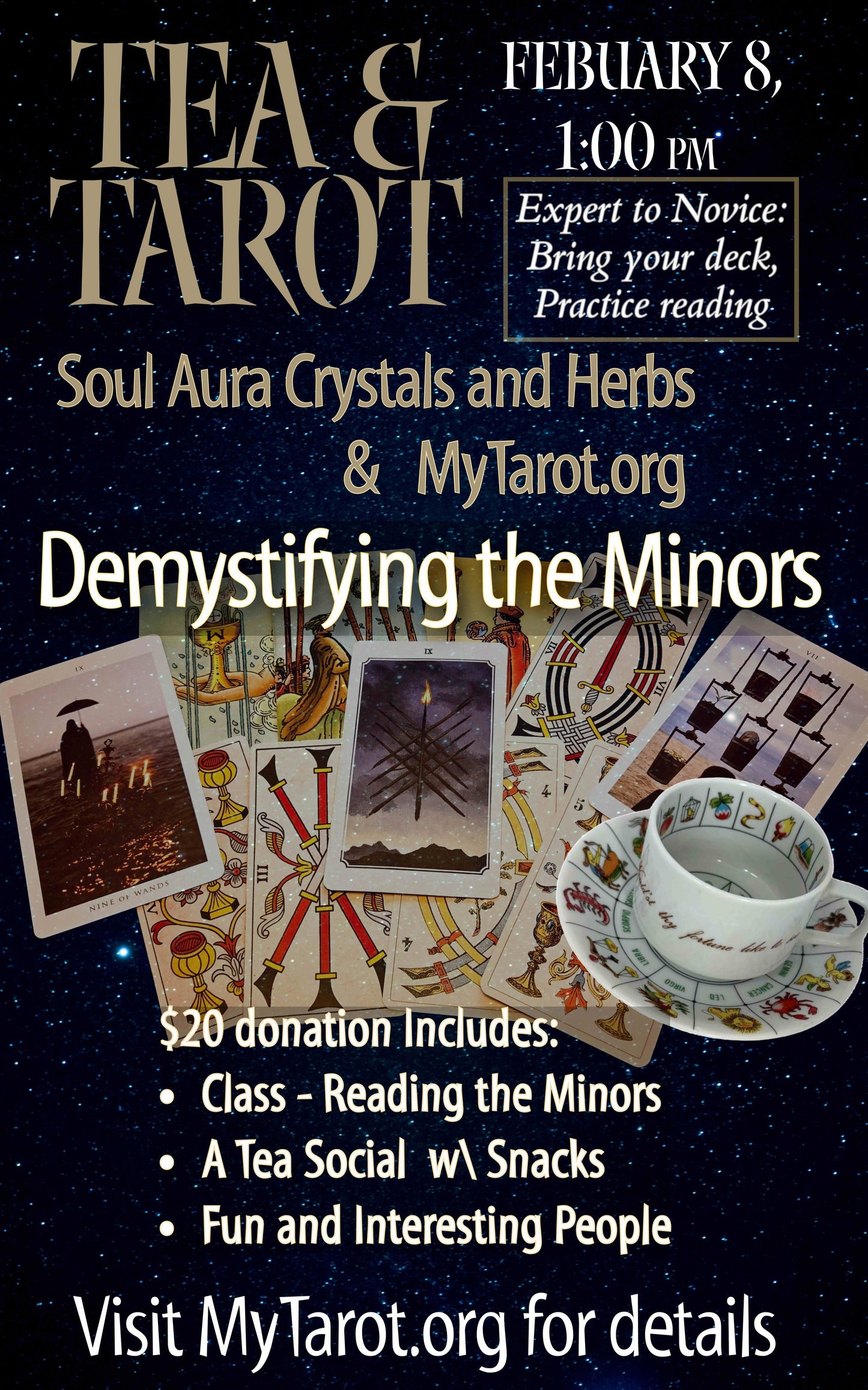 Tea & Tarot- Demystifying the Minor Arcana